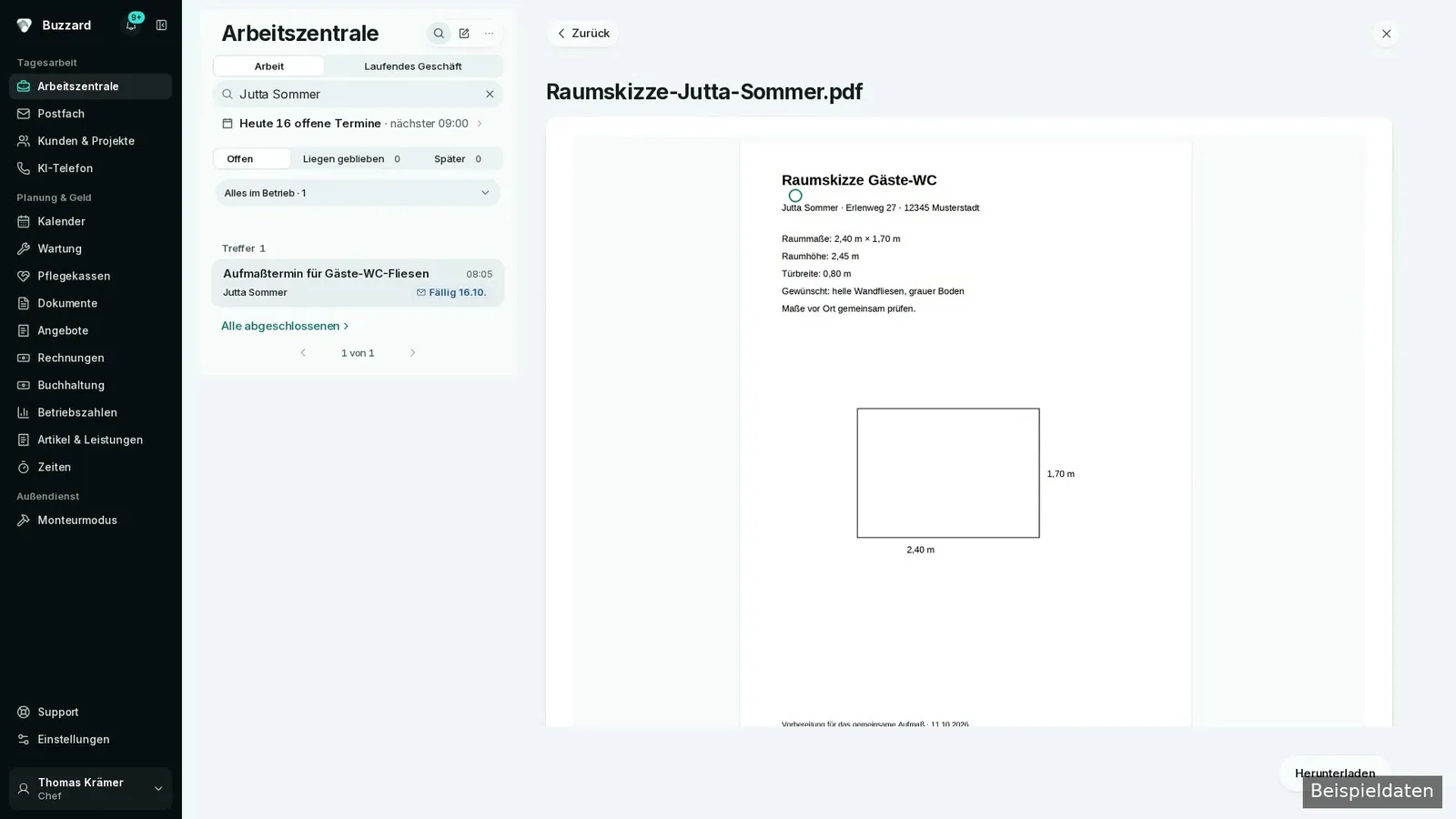 Anhang zur Kundenanfrage